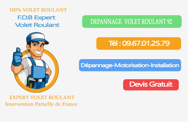 Dépannage volet roulant 92