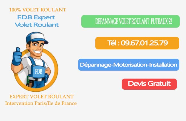 Dépannage volet roulant Puteaux