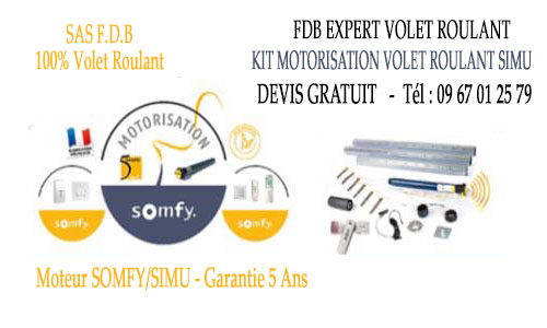 Motorisation volet roulant Simu